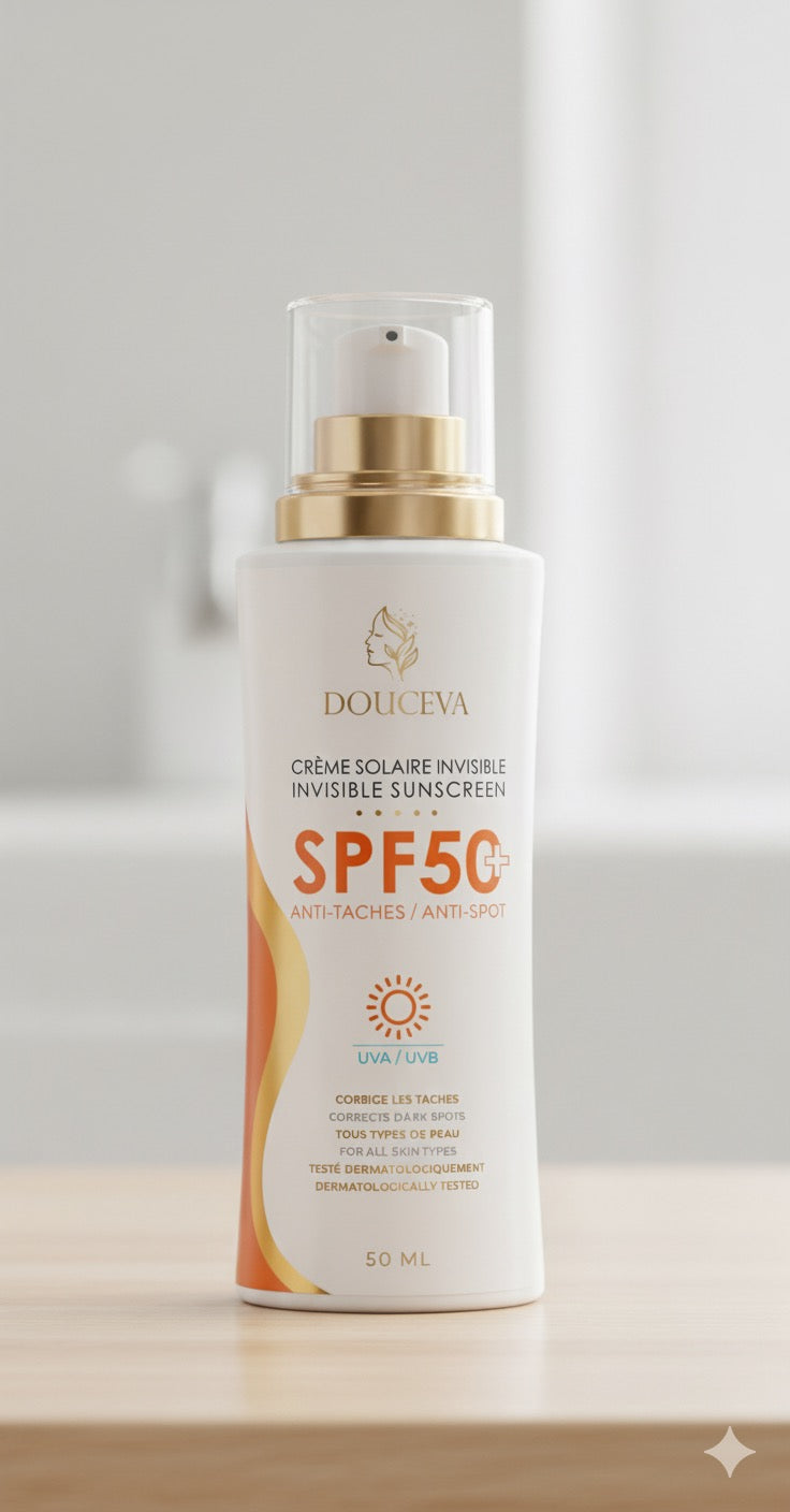 Crème solaire invisible